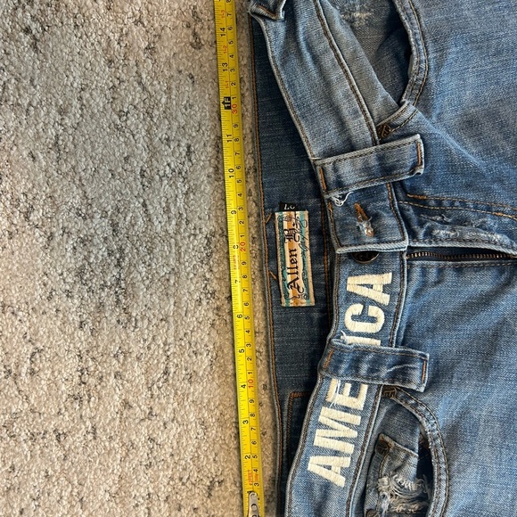 Allen B (Allen Schwartz) Y2K extremely rare “America” jeans size 27 - Picture 10 of 16